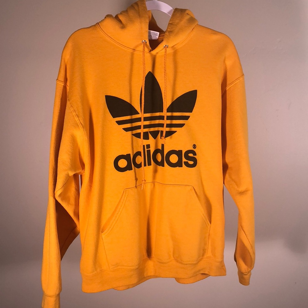 Yellow adidas hoodie